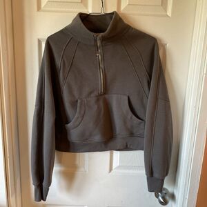 Better/Together 1/2 Zip Pullover Sweatshirt Size Small Women’s Grey Cropped